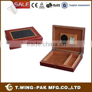 Handmade Spanish Cedar Wood Cigar Humidor for 15cigars thumbnail-1