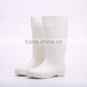 2016 Pure Design Waterproof White Pvc Rain Boots, Cheap Plastic Pvc Rain Boots thumbnail-1