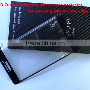 Wholesale Cheap 9H Armored Toughened Membrane 3D Curved Full Cover Tempered Glass Screen Protector for Samsung Galaxy Note Edge thumbnail-1