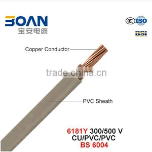 6181y Electric Wire 300/500V Flexible Cu/Lszh/Lszh Cable BS EN 50525-3-11 thumbnail-1