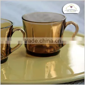 2015 New Design With Hot Decal Glass Tea Cup and Saucer thumbnail-3