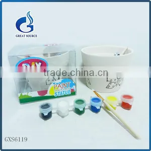 Paint By Yourself Kids' Best Intelligent Gift DIY Ceramic Flower Pot thumbnail-6