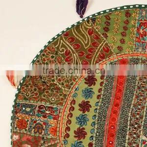 Indian Meditation Cushions Indian Round Floor Cushions Indian Ethnic Round Meditation Cushion Covers thumbnail-5
