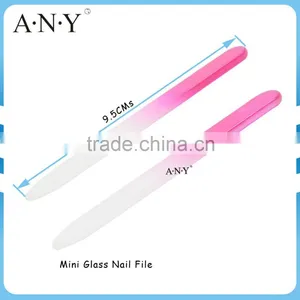 Nails Shape Polishing Permanent Using Pink Crystal Mini Glass Nail File thumbnail-1