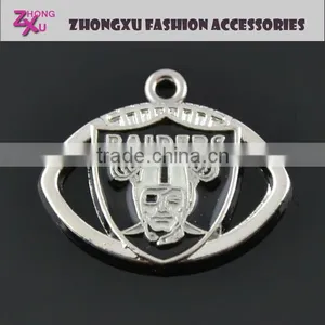 New Custom Popular Metal NFL American Football Team Oakland Raiders Pendant Charms thumbnail-1