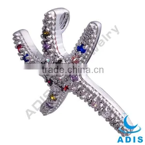 Fashion Brass Pearl Pendant Necklace With Zircon thumbnail-1