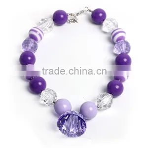 Wholesale Cheap Necklaces for Baby Girls Baby Purple Fashion Necklace thumbnail-2