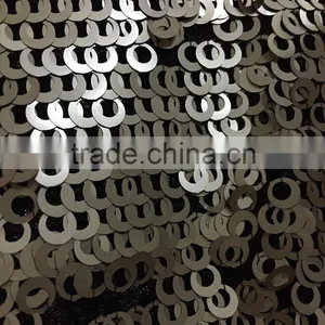 Gold Sequin or Silver Sequin Fabric or Embroidery Fabric thumbnail-3