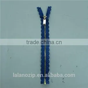 Rhinestone Chain for 100 Polyester Zippers Wholesale 5# Brass thumbnail-3