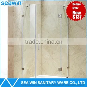 2016 Fashion Design Deluxe Frameless Pivot Neo Angle Shower Enclosure thumbnail-1