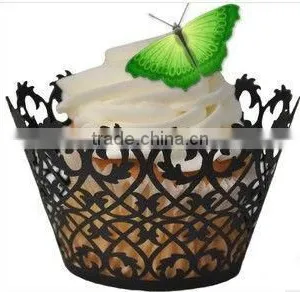 Black and White Cupcake Decoration Wrapper Made in Guangzhou Jiawang Factory thumbnail-1