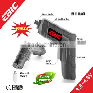 3.6V~4.8V LED Lithium-ion Battery Cordless Screwdriver-Mini USB Charger/2014 New Products (USB-SC036L) thumbnail-1