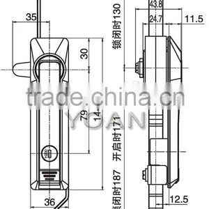 the High Safe Electrical Panel Lock Cabinet Door Lock thumbnail-5
