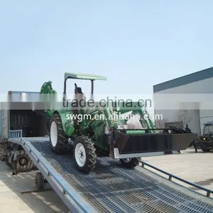 High Quality DQ554 55HP 4WD Farm Tractor With TZ-5 Front End Loader and LW-7 Backhoe for Sale thumbnail-1