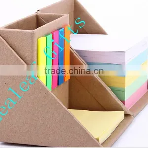 Foldable Memo Box With Sticky Notes and Pen Holder thumbnail-3