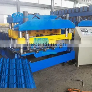 Glazed Tile Metal Roofing Sheet Roll Forming Machine thumbnail-2