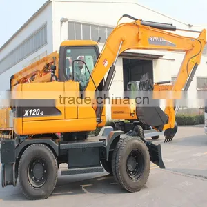 XINIU SMALL MINI WHEEL EXCAVATOR X120-L thumbnail-6
