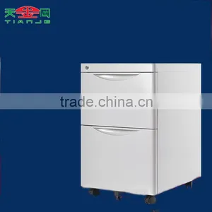 TJG Taiwan Large Movable Drawer Cabinet Type 3 Drawer Metal File Cabinet Wholesale Price thumbnail-2