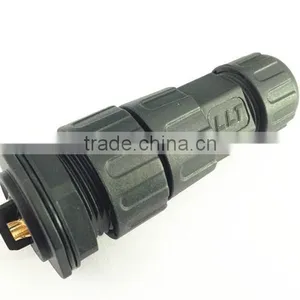 TUV UL Approved LLT 3 Pole Female Panel Mounted Waterproof Cable Connector thumbnail-4