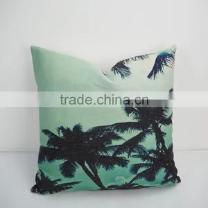 Throw Decorative Hotel Pillows Square Plain Patterned Cushion Cover Scenery Digital Printing Pillow Case thumbnail-3