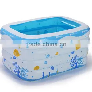 Air Inflatables Sealed Water Pool Inflatable Square Swimming Pool With Water Ball thumbnail-1
