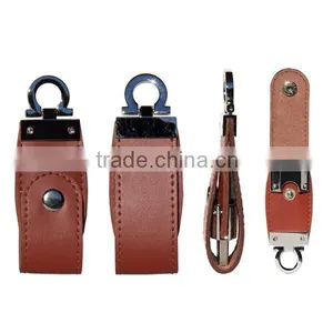 Flash Drive Leather Usb Stick, Pen Drive Leather Usb 8gb, Leather Usb Flash Drive With Keyring thumbnail-4