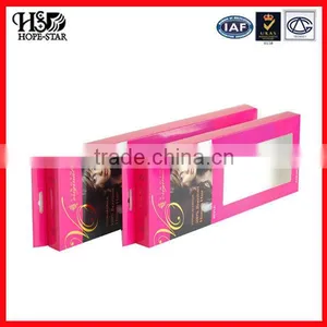 Customized Paper Hair Extension Packaging Box Personalized Design Hair Extension Gift Box High Quality Paper Box thumbnail-2
