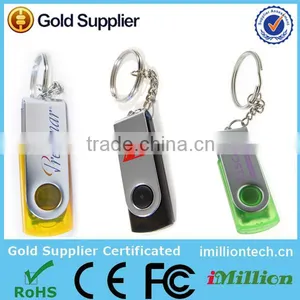 Mini Usb Model !!! Pop Swivel Usb Memory Disk,keychain Pen Drive,customized Logo Thumb Drive thumbnail-1