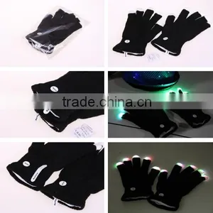 High Quality Led Flash Finger Light Glove , Flashig Led Glove ,led Lighting Party Gloves thumbnail-3