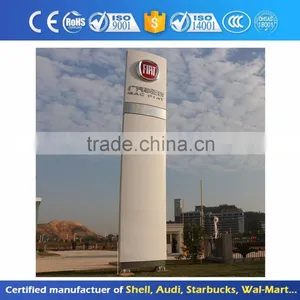 High Quality 4S Auto Outdoor Advertising Pylon Metal Totem thumbnail-1