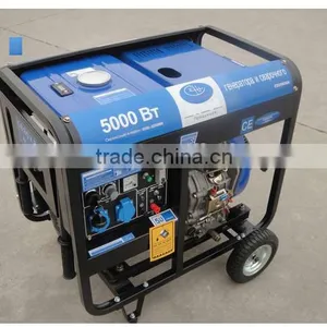 Portable Single/Three Phase Welding Generator, Gasoline Generator & Welder 5kVA 6kVA, Gasoline Welder f thumbnail-1