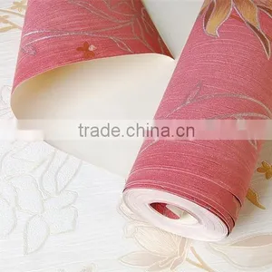 2015 Best Selling Stocklot Adhesive Vinyl Red Chinese Wallpaper thumbnail-5