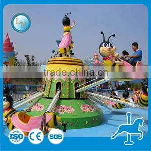 Theme Park Amusemetnt Kids Animated Games Rotary Bee Ride thumbnail-1