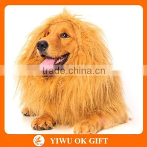 Amazon Hotsale Dog Lion Mane Costume Decoration Wigs Party Fancy Furry Hairs thumbnail-5