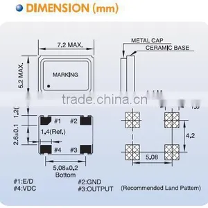 7x5mm SMD Crystal Oscillator (32.768KHz) (5.0V) thumbnail-2