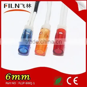 Plastic High Light 8mm 24v Yellow Blue Red Green White Led Parking Indicator Light thumbnail-6