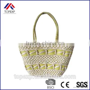 Woven Paper Straw Bag Straw Tote Bag Plain Bag thumbnail-4