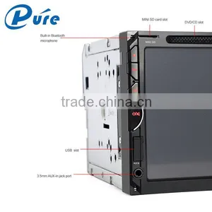 6.95 Inch Double Din DVD Car Player Car Video Player HD Touch Screen DVD Player thumbnail-5