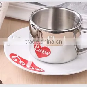 Promotional Custom Double Wall Stainless Steel Coffee Mug With Handle thumbnail-3