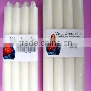 White Wax Candle thumbnail-1