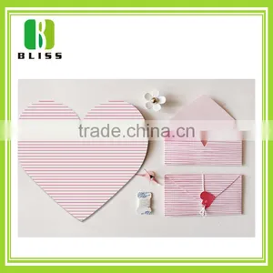 Luxury Floral Customized Folding Envelop Heart Shape Wedding Invitations Paper Cut Greeting Cards and Invitation thumbnail-2