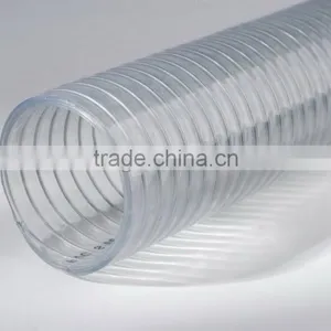 NON-TOXIC STEEL SPIRAL CLEAR PVC HOSE. SUCTION AND DELIVERY thumbnail-3