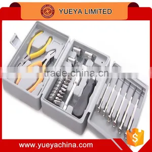 26 Piece Set Kit Household Screwdriver Tool Power Nails Hammer Measuring Tape Handyman Carage thumbnail-1
