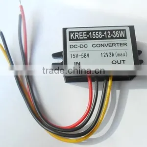 Car Power Adapter 15V 24V 36V 48V 55V Turn 12V3A DC-DC Step-down Power Module thumbnail-3