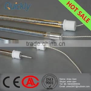 Gold Reflector Single Tube Quartz Heat Lamp for Paint & Powder Finishing thumbnail-1