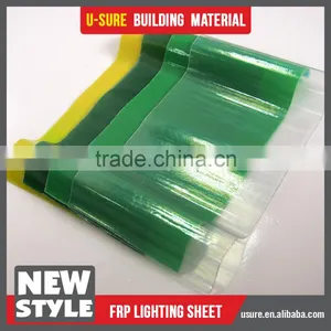 Clear Plastic Corrugated FRP Transparent Roofing Sheet thumbnail-1