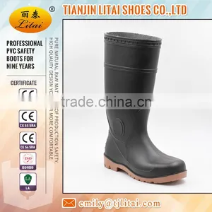 Cheap Steel Toe Safety High Heel PVC Gumboots thumbnail-6