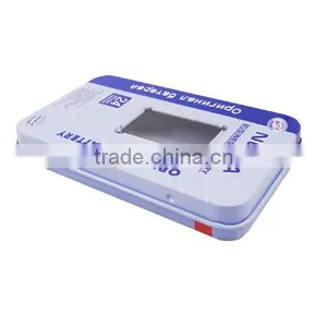 Rectangular Battery Tin Box With Pvc Window thumbnail-1
