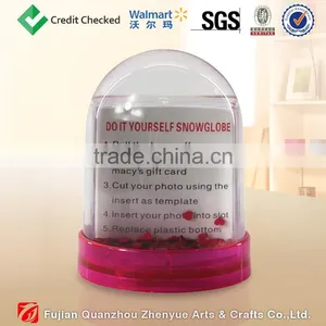 Custom Plastic Snow Globe With Photo Insert thumbnail-3