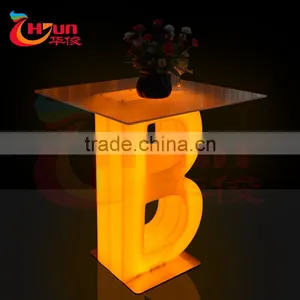 Light up Outdoor Table/ Illuminated Round Table/ Color Changing Led Table thumbnail-1